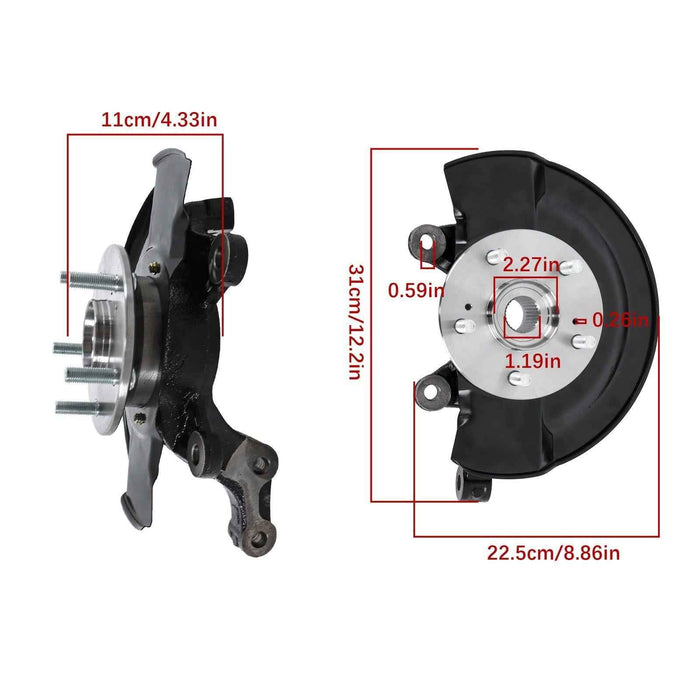 DURAFORCE For 07-09 Honda CR-V L4 51216SWAA00 Steering Knuckle Wheel Hub Bearing Assembly