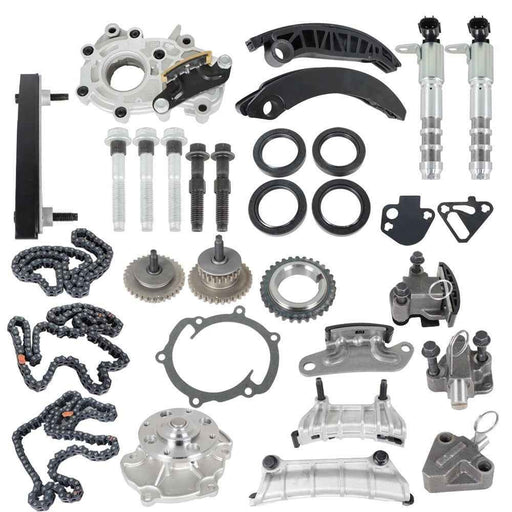 DURAFORCE For Chevy GMC Pontiac 07-15 Timing Chain Kit Oil Pump Water Pump VTC Solenoid