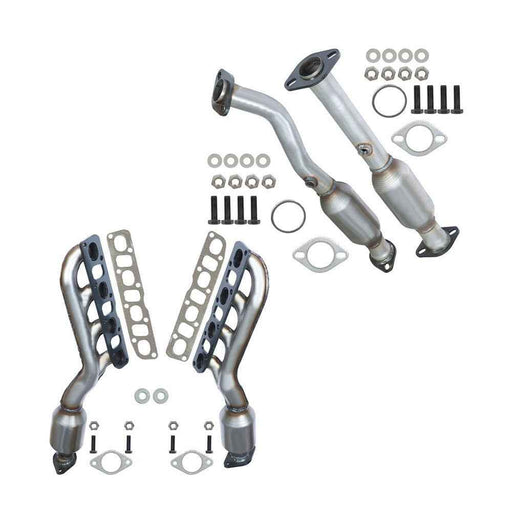 DURAFORCE For Nissan Titan 5.6L 2005-2014 Front+Rear+Right+Left Catalytic Converters Set