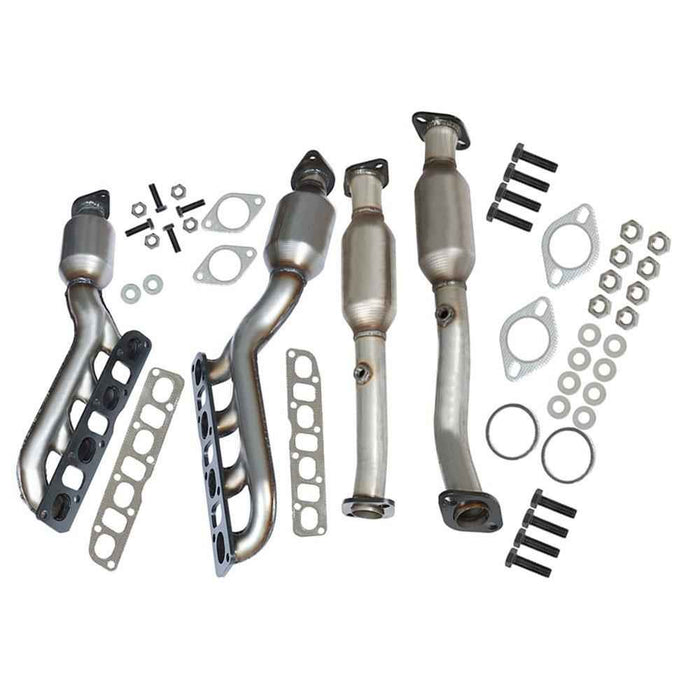 DURAFORCE For Nissan Titan 5.6L 2005-2014 Front+Rear+Right+Left Catalytic Converters Set