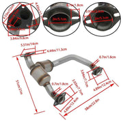 DURAFORCE Front Y Pipe Catalytic Converter For Ford Ranger 3.0L 4.0L 1998-2000 Direct Fit