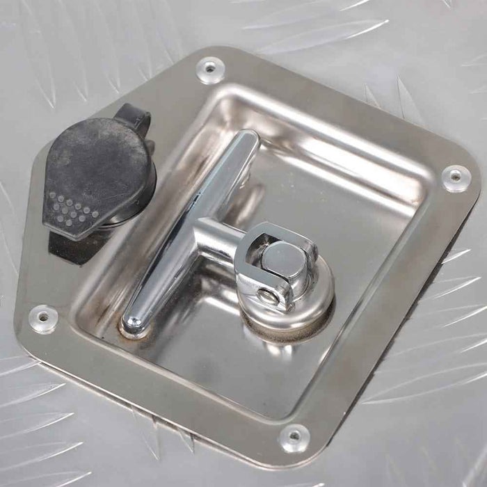 DURAFORCE Aluminum Tool Box 24" × 17" × 18" Trailer Flatbed Underbody Truck Bed Storage