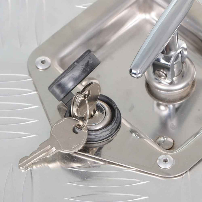 DURAFORCE Aluminum Tool Box 24" × 17" × 18" Trailer Flatbed Underbody Truck Bed Storage