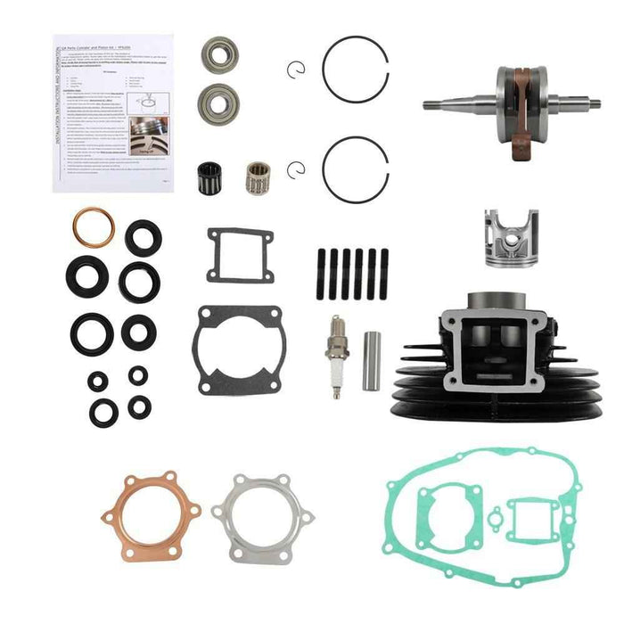 DURAFORCE 1988-2006 For Yamaha Blaster 200 Piston Cylinder Crank Motor Rebuild Gasket Kit