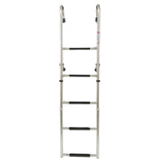 DURAFORCE Stainless Steel Folding Ladder Telescoping 400 lb. Limit 2 Step + 3 Step