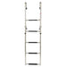 DURAFORCE Stainless Steel Folding Ladder Telescoping 400 lb. Limit 2 Step + 3 Step