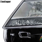DURAFORCE Headlights For Ford Explorer 2016 2017 2018 Chrome Halogen w/LED DRL Left Side