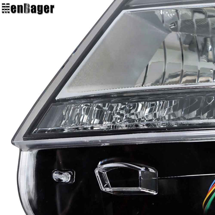 DURAFORCE Headlights For Ford Explorer 2016 2017 2018 Chrome Halogen w/LED DRL Left Side