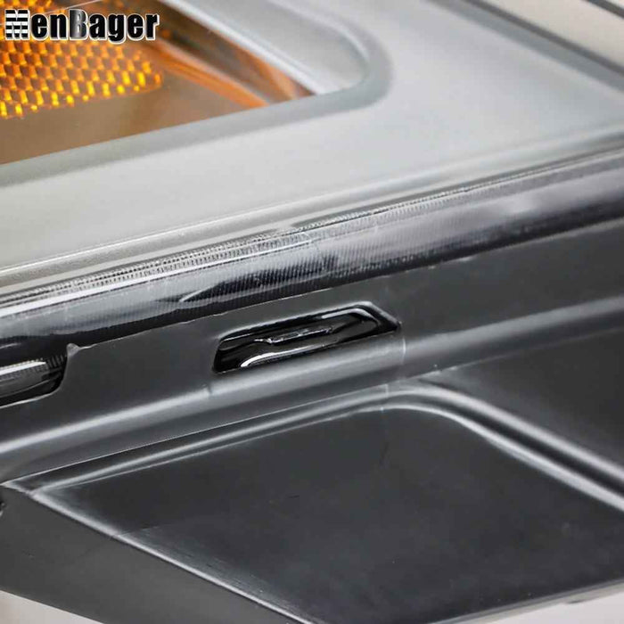 DURAFORCE Headlights For Ford Explorer 2016 2017 2018 Chrome Halogen w/LED DRL Left Side