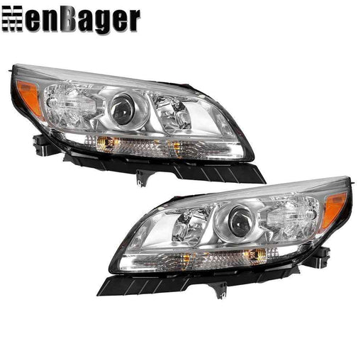 DURAFORCE Headlights Headlamps For Chevy Malibu 2013 2014 15 Left&Right W/O Bulb Halogen