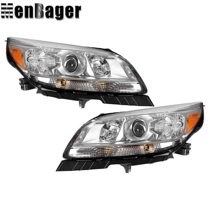 DURAFORCE Headlights Headlamps For Chevy Malibu 2013 2014 15 Left&Right W/O Bulb Halogen