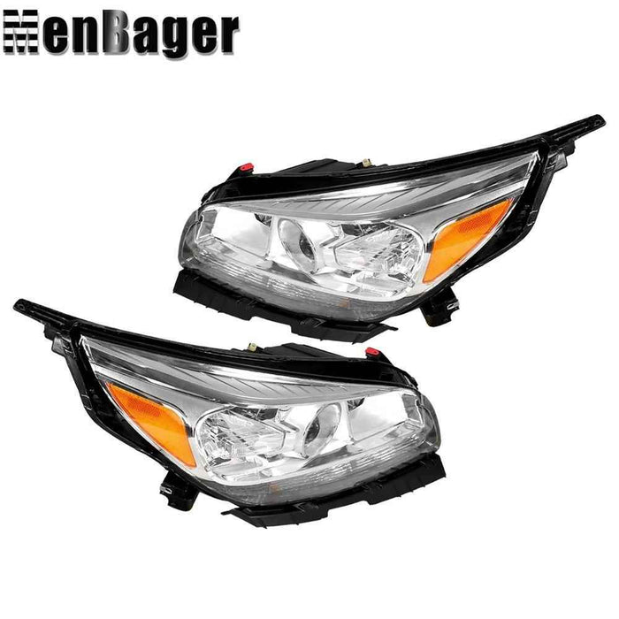 DURAFORCE Headlights Headlamps For Chevy Malibu 2013 2014 15 Left&Right W/O Bulb Halogen