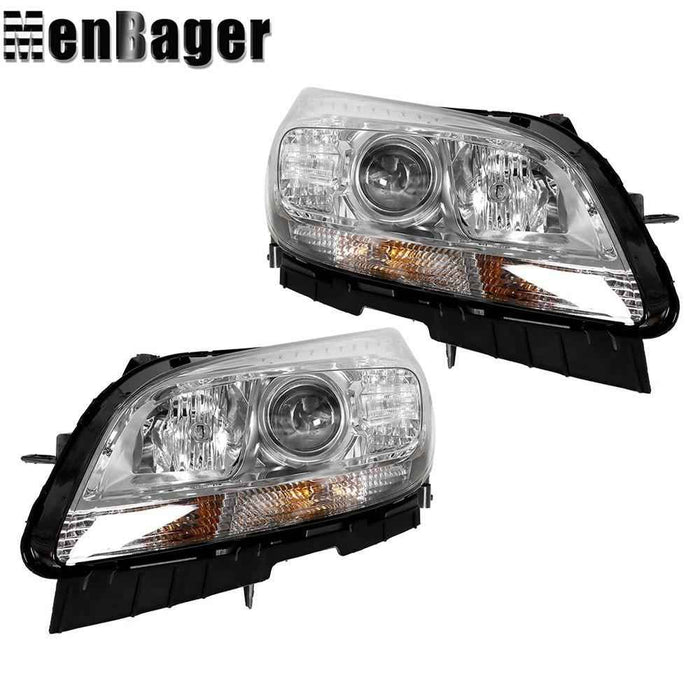 DURAFORCE Headlights Headlamps For Chevy Malibu 2013 2014 15 Left&Right W/O Bulb Halogen