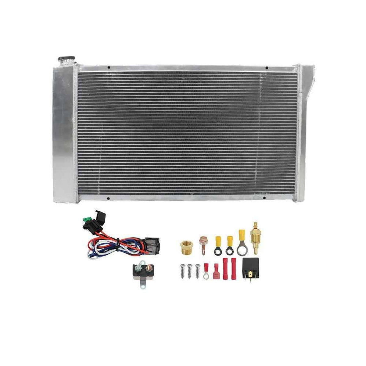Fanforce Radiator For Chevy C10/20/30 Pickup Suburban 1967 1968-72 4 Row Radiator+Fan ...