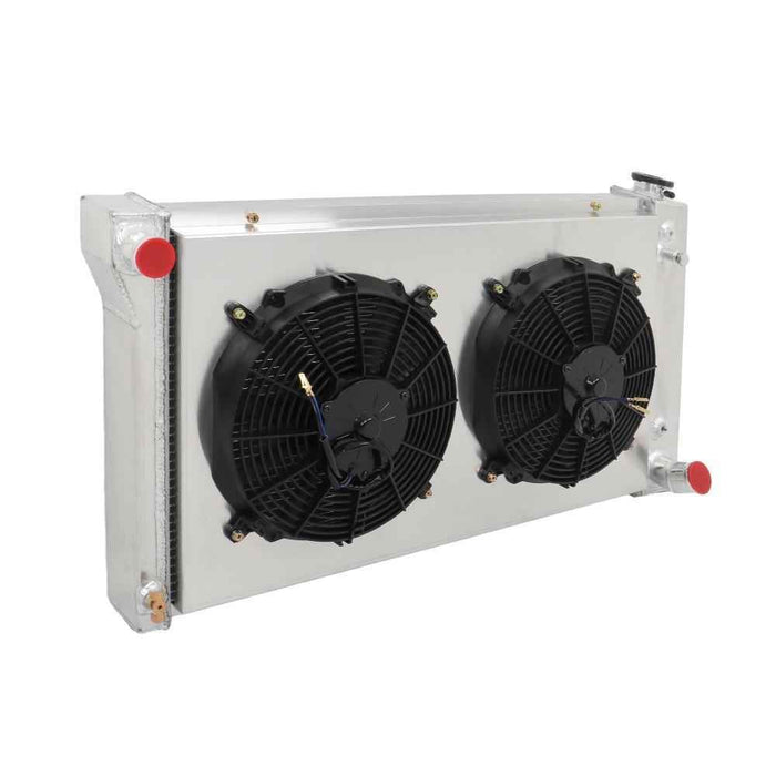 DURAFORCE For Chevy C10/20/30 Pickup Suburban 1967 1968-72 4 Row Radiator+Fan Shroud CC369