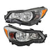 DURAFORCE For 2012-14-15 Subaru Impreza/2013-2016 Crosstrek Left+Right Halogen Headlights