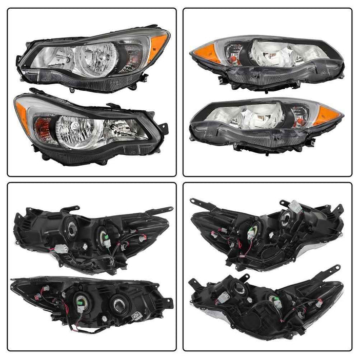 DURAFORCE For 2012-14-15 Subaru Impreza/2013-2016 Crosstrek Left+Right Halogen Headlights