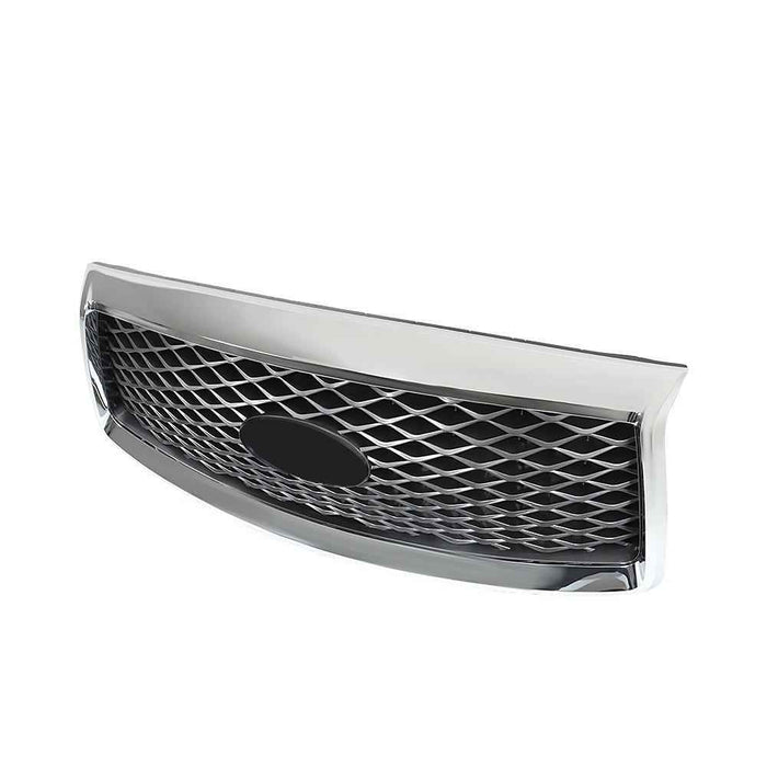DURAFORCE Front Upper Grille W/Camera Option Chrome For INFINITI QX80 2018 2019 2020-2021
