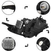 DURAFORCE Left Side For 2022-2023 Chevy Equinox LT/RS Headlight (FULL LED) Headlamp Clear