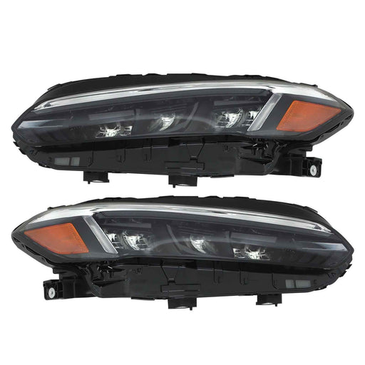 DURAFORCE Headlight Assy For 2022-2023 Honda Civic Sport/Touring Black LED Left&Right Side