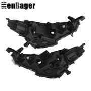 DURAFORCE Left+Right Headlights For Toyota Corolla Cross L LE 2022-2023 Black Houisng LED