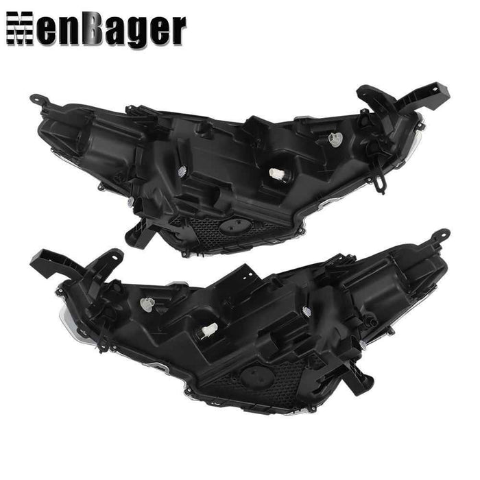 DURAFORCE Left+Right Headlights For Toyota Corolla Cross L LE 2022-2023 Black Houisng LED