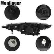 DURAFORCE Left+Right Headlights For Toyota Corolla Cross L LE 2022-2023 Black Houisng LED