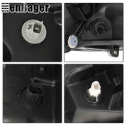 DURAFORCE Left+Right Headlights For Toyota Corolla Cross L LE 2022-2023 Black Houisng LED