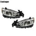 DURAFORCE Projector Headlights For 2014-2016-2017 Mazda 6 Left&Right Halogen Black Housing