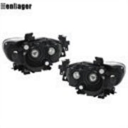 DURAFORCE Projector Headlights For 2014-2016-2017 Mazda 6 Left&Right Halogen Black Housing