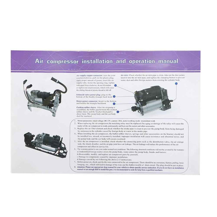 DURAFORCE For Mercedes S-Class W221 CL550 S550 Air Suspension Compressor Pump 2213200904
