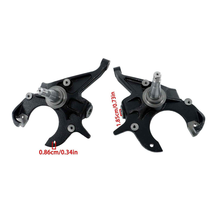 DURAFORCE Pair 2'' Drop Lowering Spindles Fit For Chevrolet S10 1982 1983 1984 1985-2004