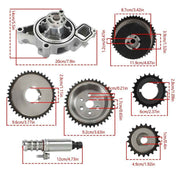 DURAFORCE Timing Chain Kit Water Pump 2.4L 2.2L DOHC For Chevrolet Malibu Equinox HHR GMC