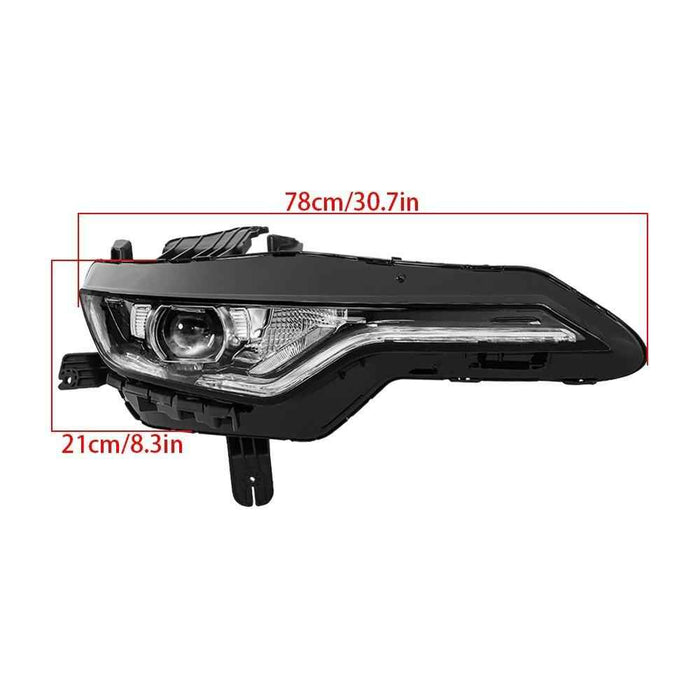 DURAFORCE Headlight For 19-24 Chevy Camaro SS 1SS 2SS RS Right Side Headlamp Replacement