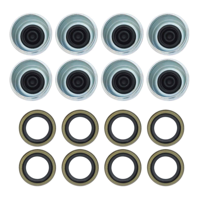 DURAFORCE 8 Sets Boat Trailer Axle Kits with 4 on 4" Bolt Idler Hub & 1" Round BT8 Spindle