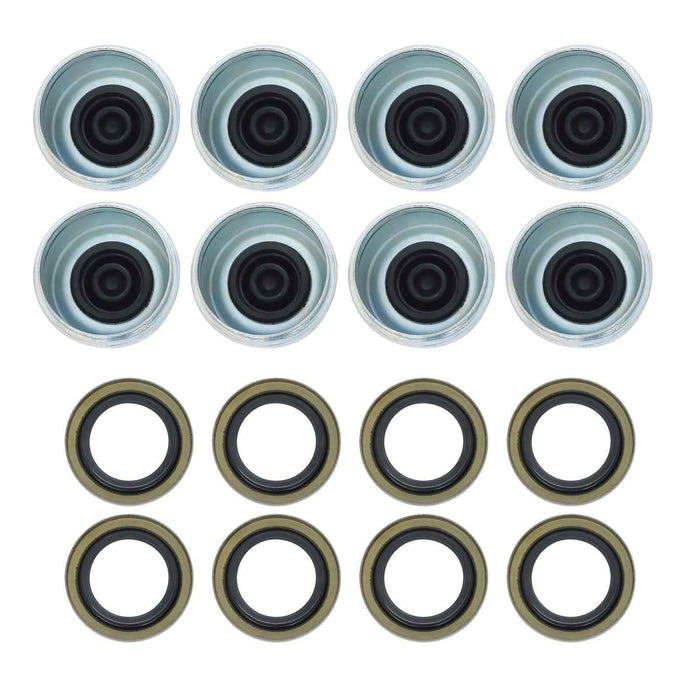 DURAFORCE 8 Sets Boat Trailer Axle Kits with 4 on 4" Bolt Idler Hub & 1" Round BT8 Spindle