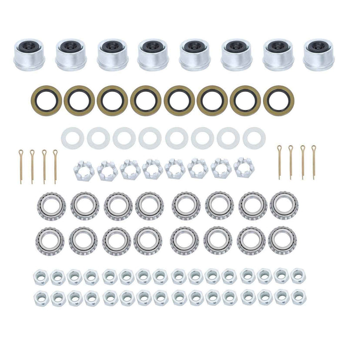 DURAFORCE 8 Sets Boat Trailer Axle Kits with 4 on 4" Bolt Idler Hub & 1" Round BT8 Spindle
