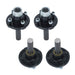 DURAFORCE 4 Set Boat Trailer Axle Kits with 4 on 4" Bolt Idler 1" Hub & Round BT8 Spindle
