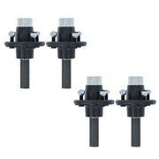 DURAFORCE 4 Set Boat Trailer Axle Kits with 4 on 4" Bolt Idler 1" Hub & Round BT8 Spindle