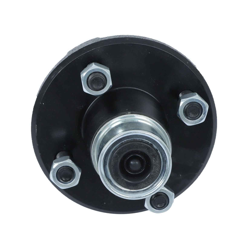 DURAFORCE 4 Set Boat Trailer Axle Kits with 4 on 4" Bolt Idler 1" Hub & Round BT8 Spindle
