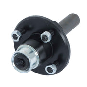 DURAFORCE 4 Set Boat Trailer Axle Kits with 4 on 4" Bolt Idler 1" Hub & Round BT8 Spindle