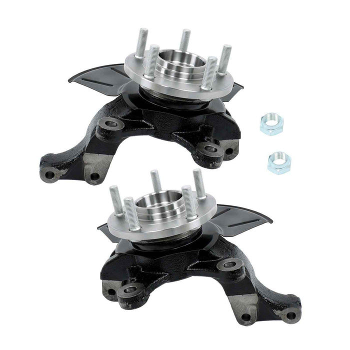 DURAFORCE Front Left + Right Wheel Hub Bearing Knuckle Assembly Pair For Ford Escape 01-04