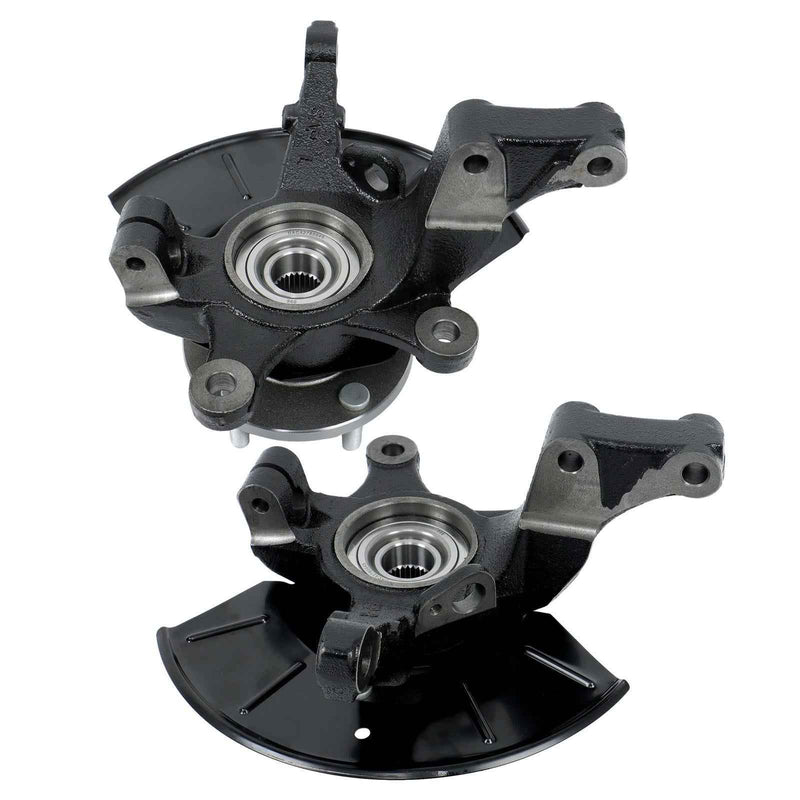DURAFORCE Front Left + Right Wheel Hub Bearing Knuckle Assembly Pair For Ford Escape 01-04