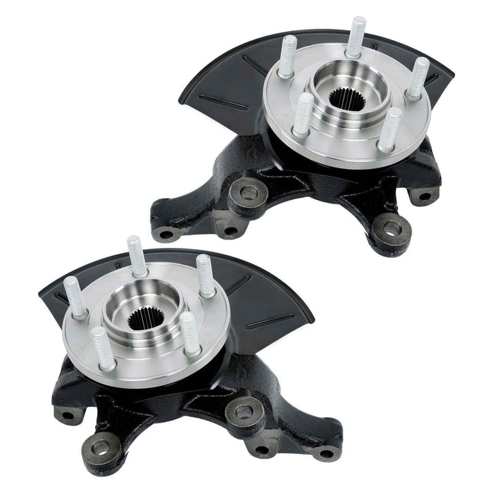 DURAFORCE Front Left + Right Wheel Hub Bearing Knuckle Assembly Pair For Ford Escape 01-04