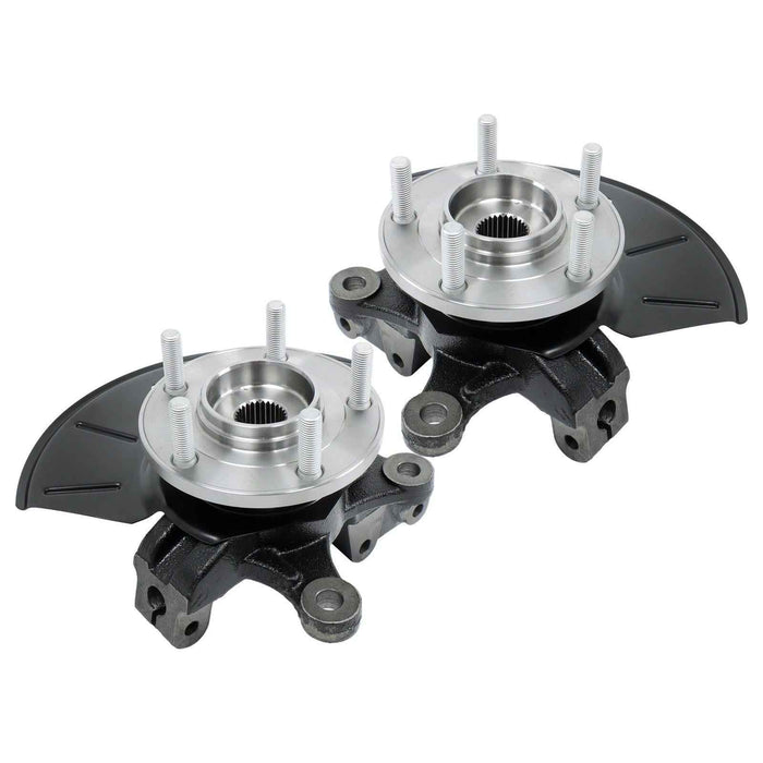 DURAFORCE Front Left + Right Wheel Hub Bearing Knuckle Assembly Pair For Ford Escape 01-04