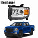 DURAFORCE Halogen LED DRL Projector Headlights Clear For 2015-2022 GMC Canyon Driver Side