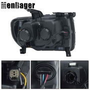 DURAFORCE Halogen LED DRL Projector Headlights Clear For 2015-2022 GMC Canyon Driver Side