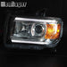 DURAFORCE Halogen LED DRL Projector Headlights Clear For 2015-2022 GMC Canyon Driver Side