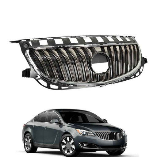 DURAFORCE Front Bumper Upper Grille Chrome Grill Assembly For Buick Regal 2015 2016 2017