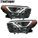 DURAFORCE Pair For Toyota Rav4 2016 2017 2018 Projector Headlights Halogen Black Housing